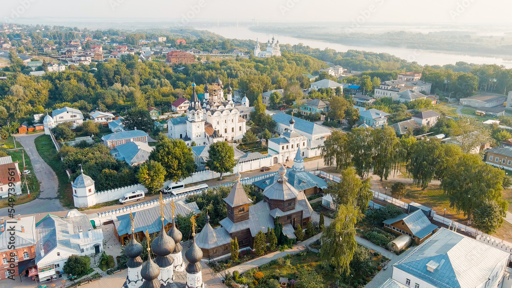 Murom, Russia. Cathedral of the Annunciation of the Blessed Virgin in the Annunciation Monastery. Trinity Monastery, Aerial View