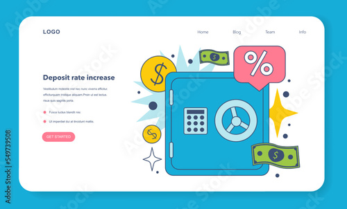 Deposit rate increase as a inflation expectations cycle part. Economics crisis