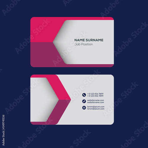 Business Card. Modern Business Card Template. Simple Business Card. Business Card Design Template. Corporate Business Card Design. Colorful Business Card Template. 