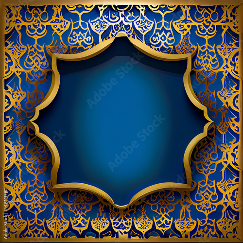 arabic background blue and ...