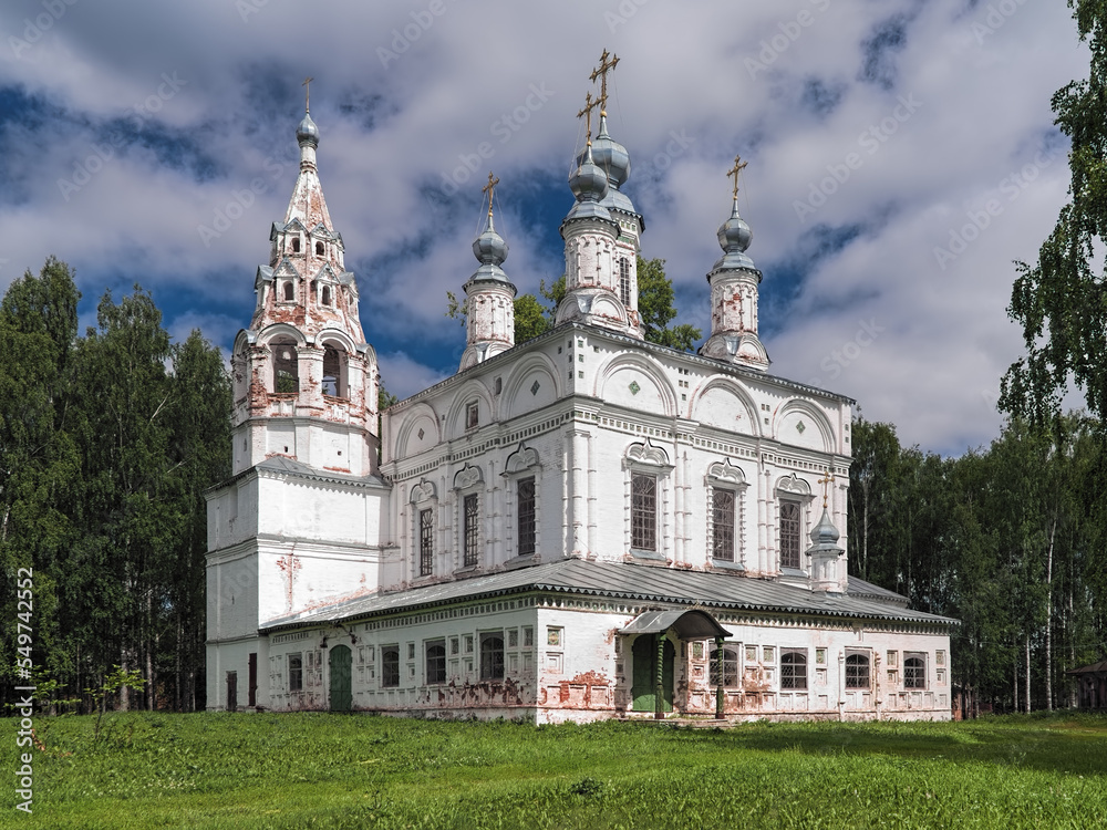 Veliky Ustyug, Russia. Transfiguration Church of former Transfiguration nunnery. The church was built in 1689-1696.