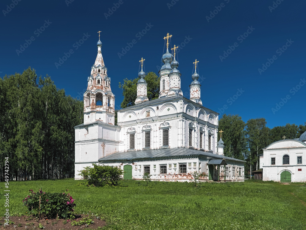 Veliky Ustyug, Russia. Transfiguration Church of former Transfiguration nunnery. The church was built in 1689-1696.
