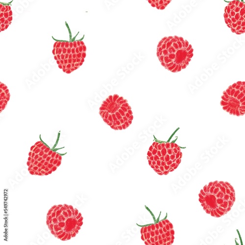 seamless pattern with pastel raspberry