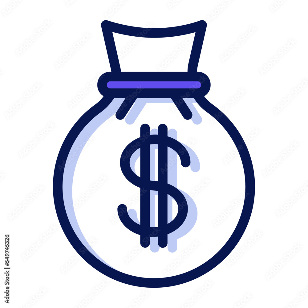 Icon object MTreey Bag Illustration for web, app Icon object MTreey Bag Illustration for web, app