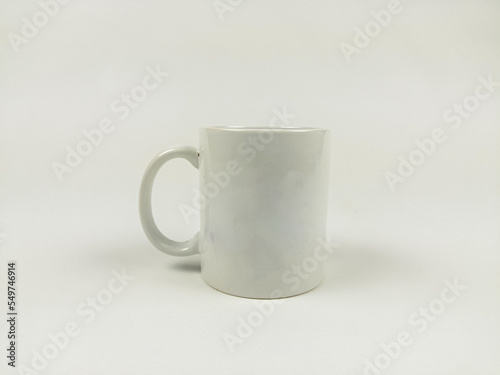 mock up mug. Template of a white mug on the white background