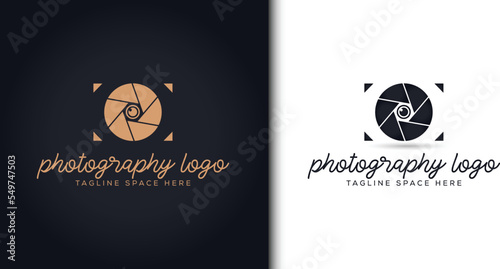 Photography studio logo template vector icon design,  signature logo concept.
