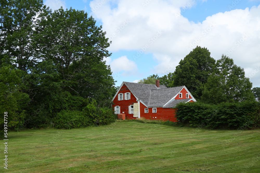 Typical house in the historical village of Sherbrook, Nova Scotia