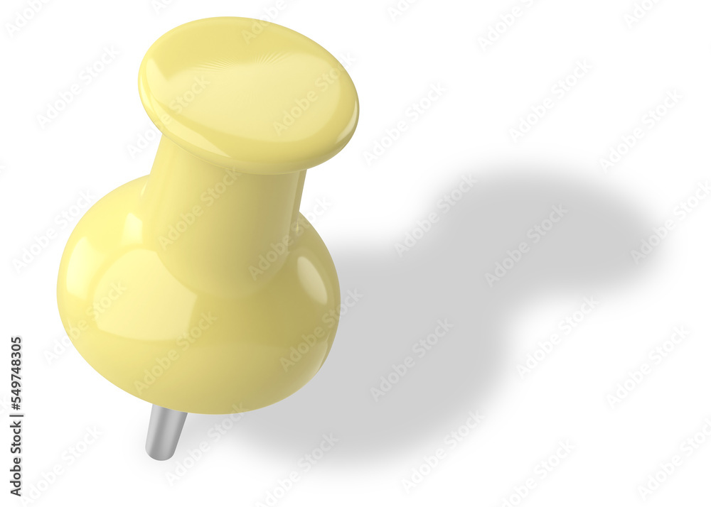 Push pin. Drawing pin. 3D pin with shadow. Push pin. Drawing pin. 3D pin with shadow.