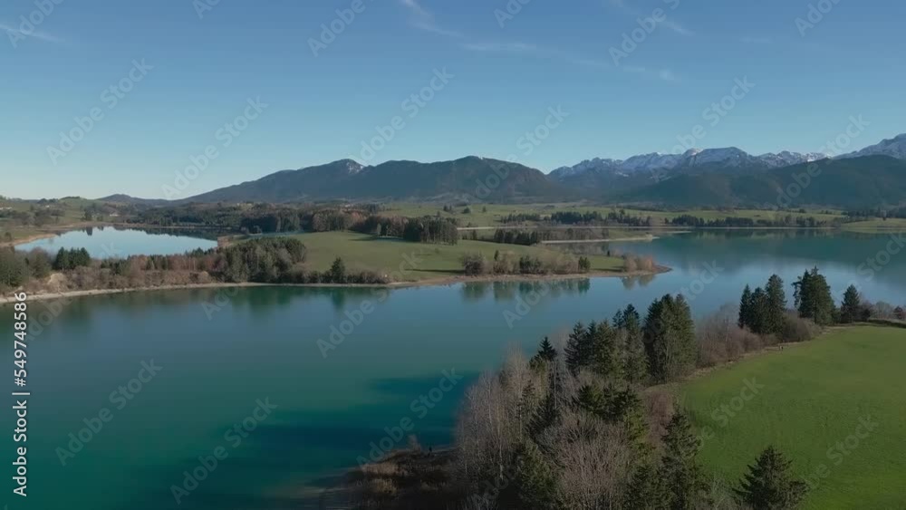 Forggensee and landscape with aerial photographs Forggensee and landscape with aerial photographs