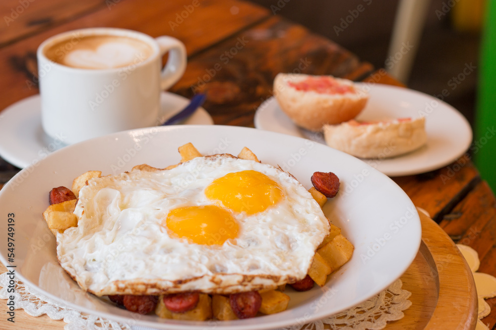 Spanish breakfast and coffee