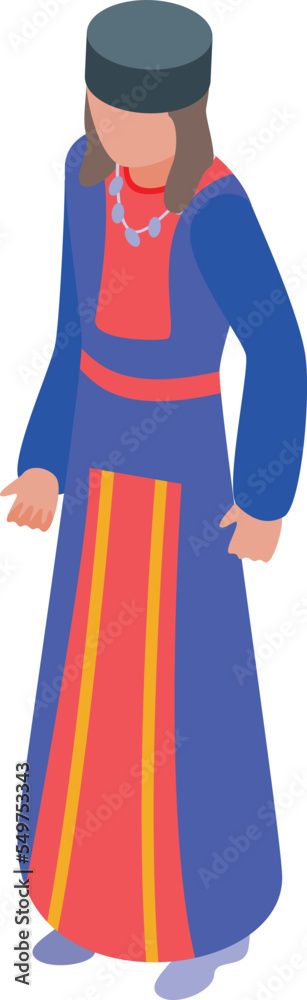 Desert bedouin icon isometric vector. Arabian camel. Walking islamic Desert bedouin icon isometric vector. Arabian camel. Walking islamic