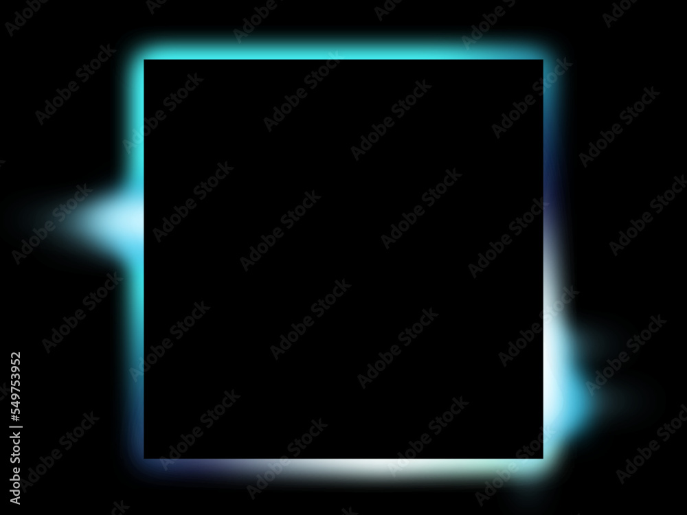 Geometric square shape neon frames luxury line illustration Geometric square shape neon frames luxury line illustration