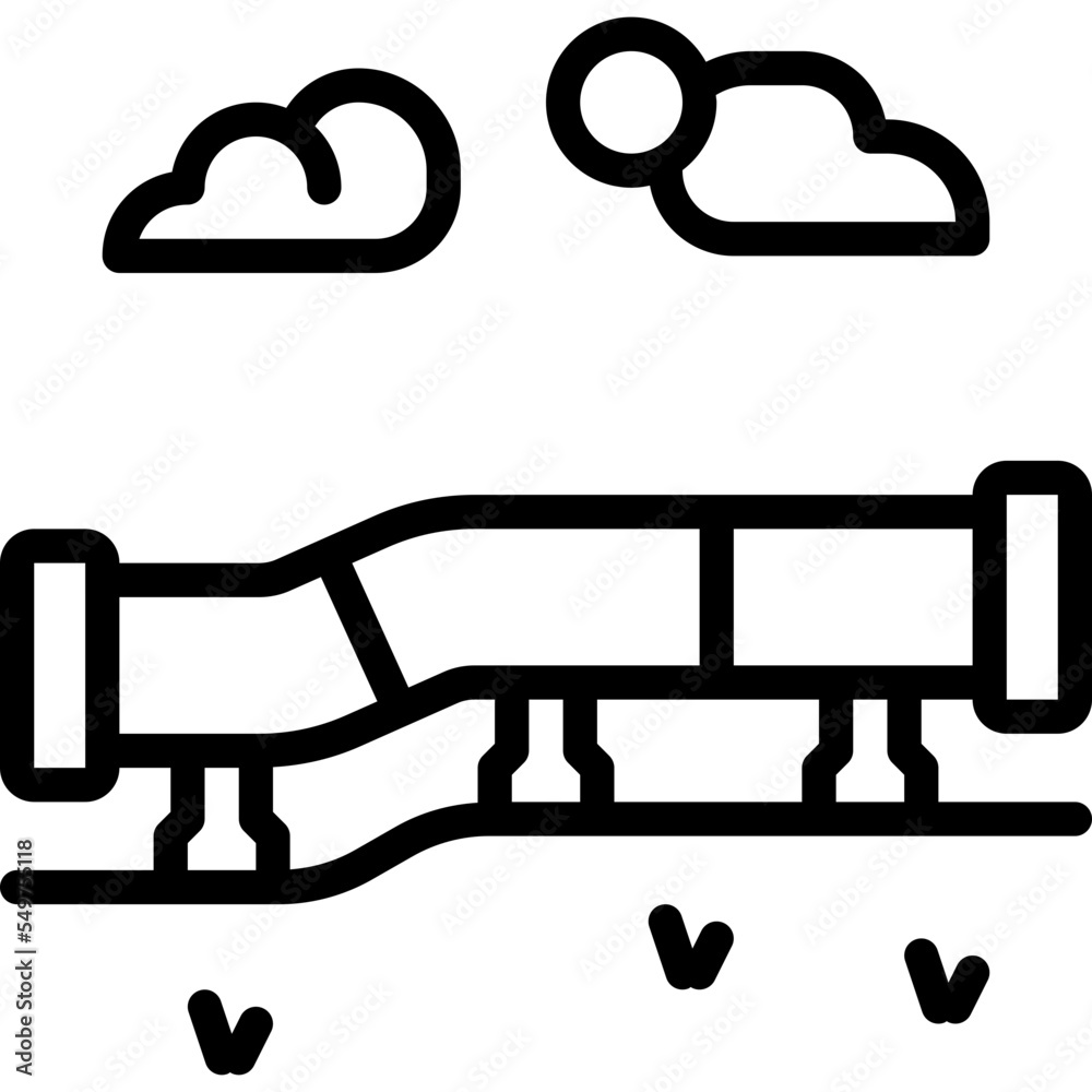 pipeline outline icon