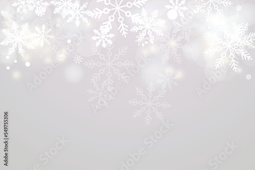 winter snowflakes shape - snow design element - christmas snowfall happy new year theme