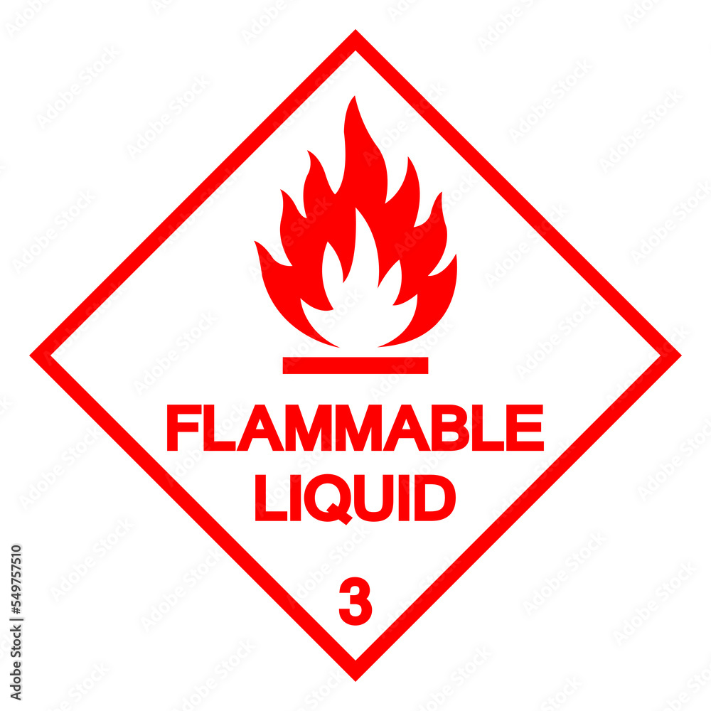 Flammable Liquid Symbol Sign ,Vector Illustration, Isolate On White Background Label .EPS10 Flammable Liquid Symbol Sign ,Vector Illustration, Isolate On White Background Label .EPS10