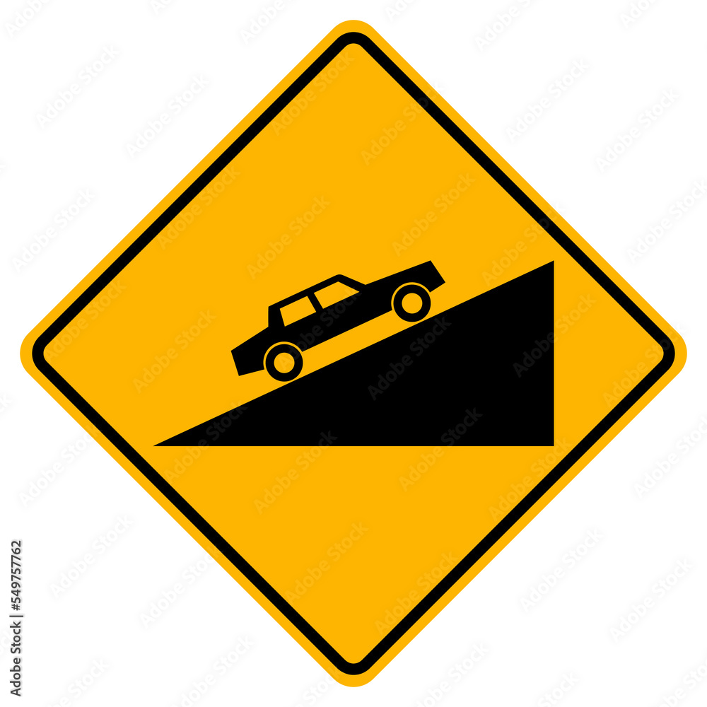 Steep Climb Symbol Sign, Vector Illustration, Isolated On White Background Label .EPS10 Steep Climb Symbol Sign, Vector Illustration, Isolated On White Background Label .EPS10