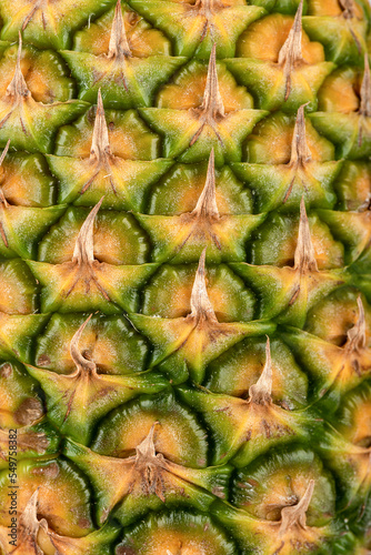 Full frame of pineapple peel as background. Abstract pineapple peel background.