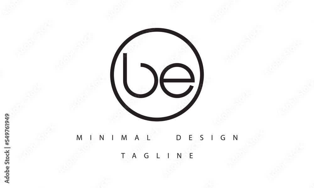 BE or EB Minimal Logo Design