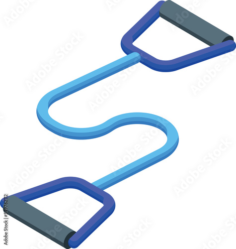 Espander icon isometric vector. Hand sport. Training exercise