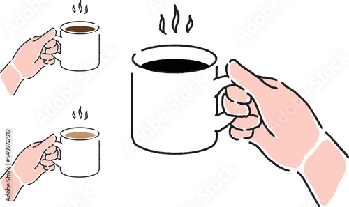 hand holding a cup of coffee
