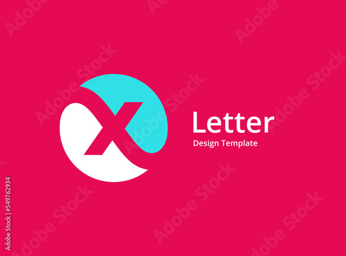 Letter X logo icon design template elements