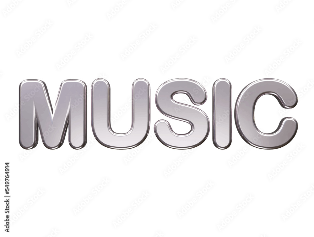 Music text effect transparent illustration Music text effect transparent illustration