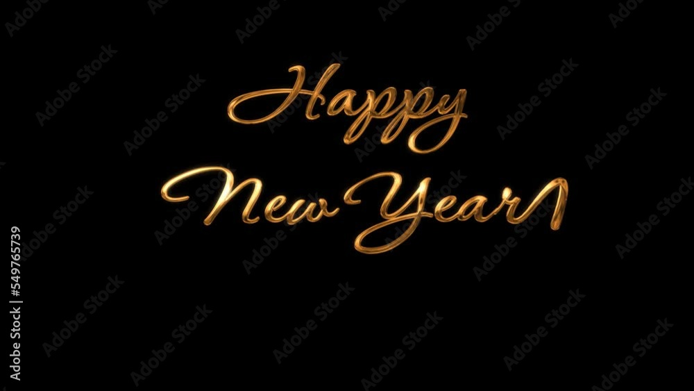 Happy New Year Animations 2023 Fireworks and gold ink are used.for the purpose of sending holiday cards.