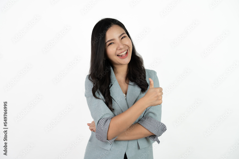 Excited young asian woman with raised hand celebrating success Portrait cheerful positive asian female with raised hands and fists open mouth Girl get happy enjoy life white background copy space. Excited young asian woman with raised hand celebrating success Portrait cheerful positive asian female with raised hands and fists open mouth Girl get happy enjoy life white background copy space.