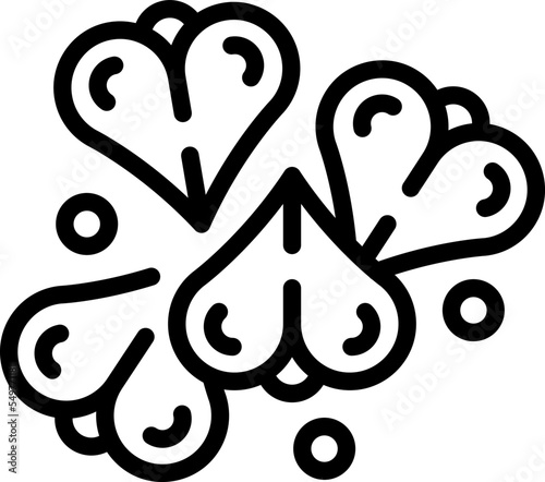 Organic buckwheat icon outline vector. Nature field. Cereal plant