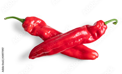 red pepper isolated from white background