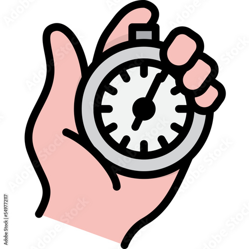 timer line filled icon