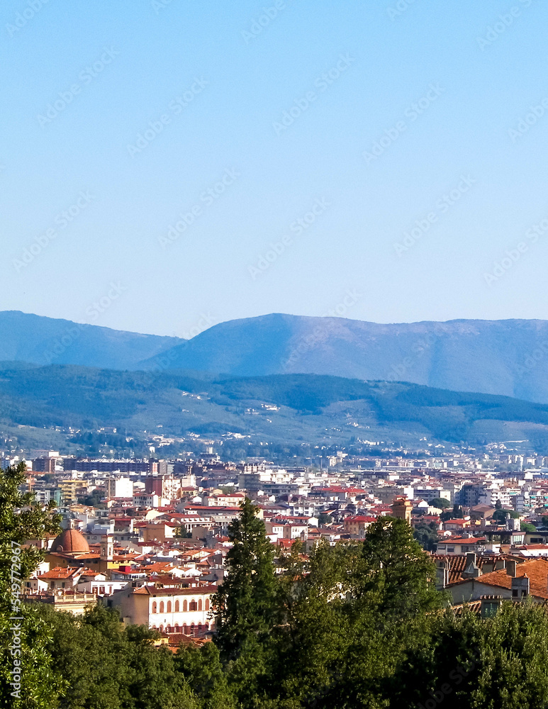 View of Florence from the Boboli gardens. View of Florence from the Boboli gardens.