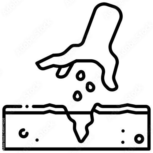planting seed icon