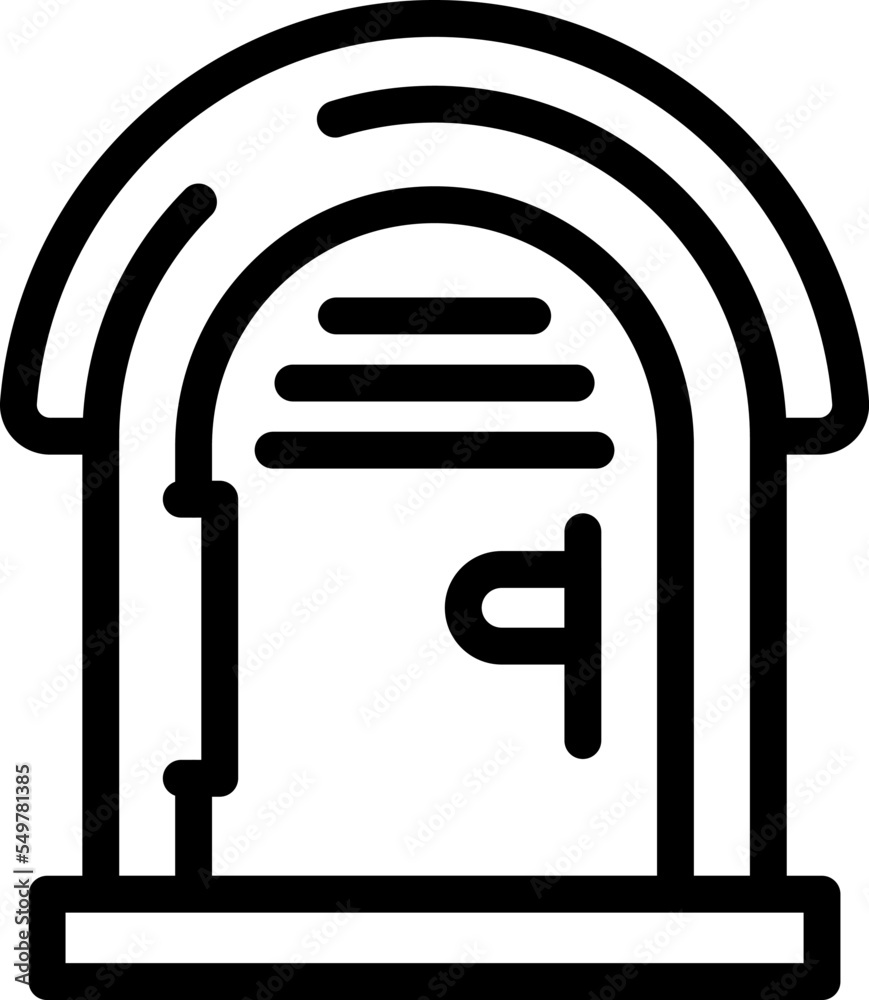 People wc icon outline vector. Gender room. Door male People wc icon outline vector. Gender room. Door male