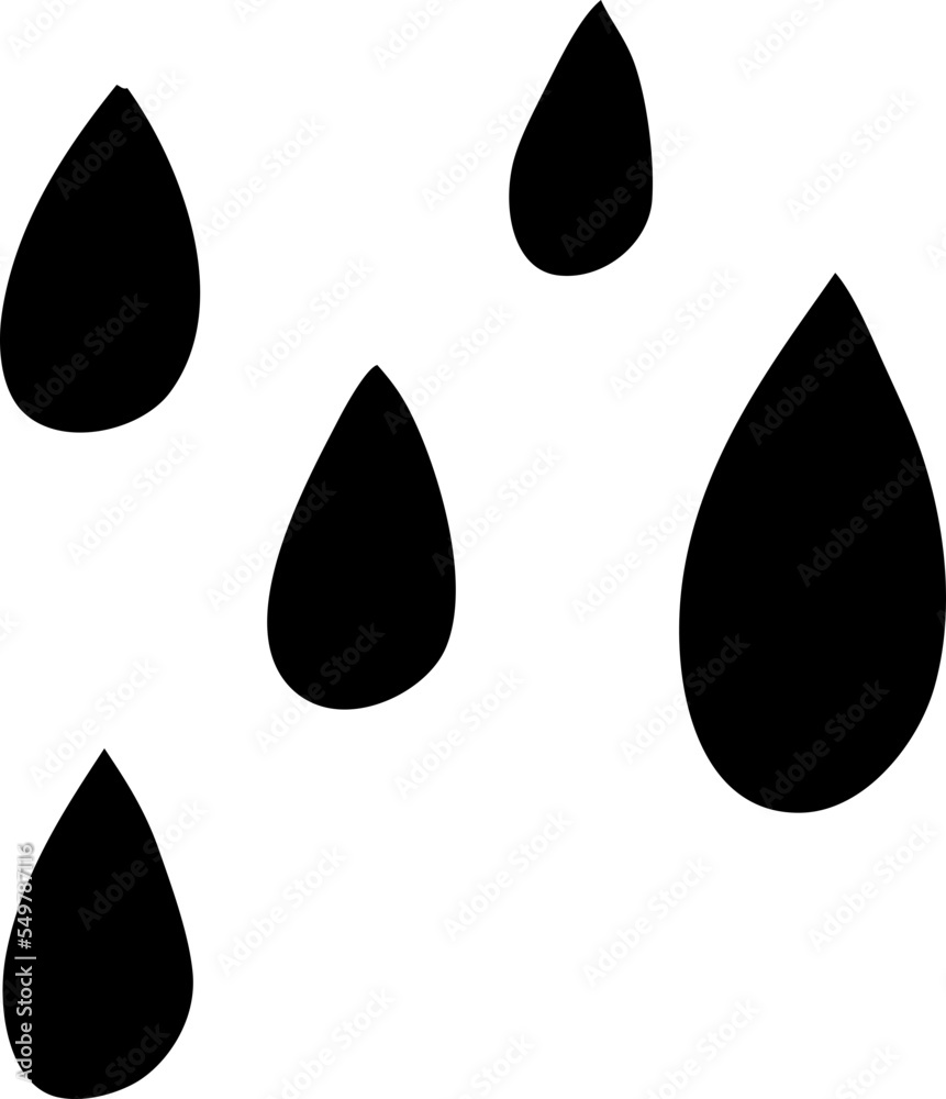 outline cartoon green paint droplets Stock Vector | Adobe Stock