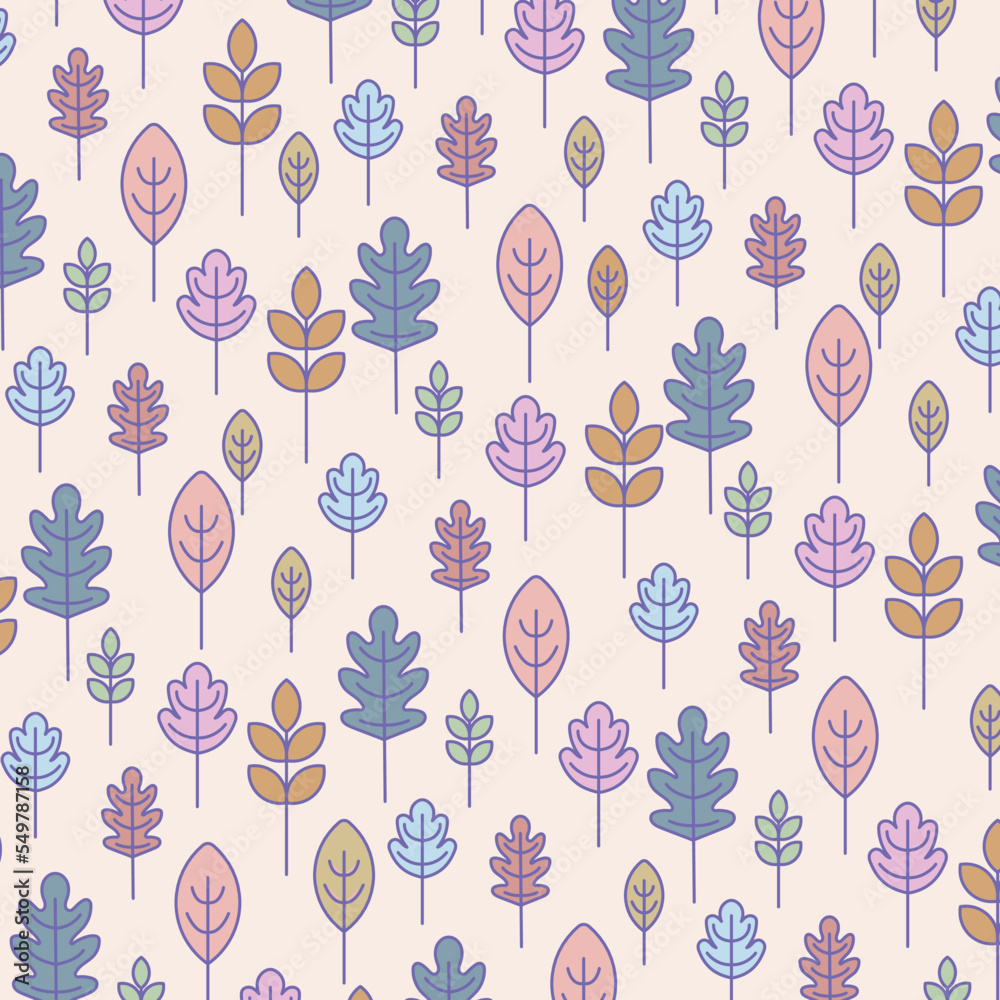  cute seamless FALL vector pattern illustration a for wallpaper, gift paper, pattern fills, web page background, autumn greeting cards