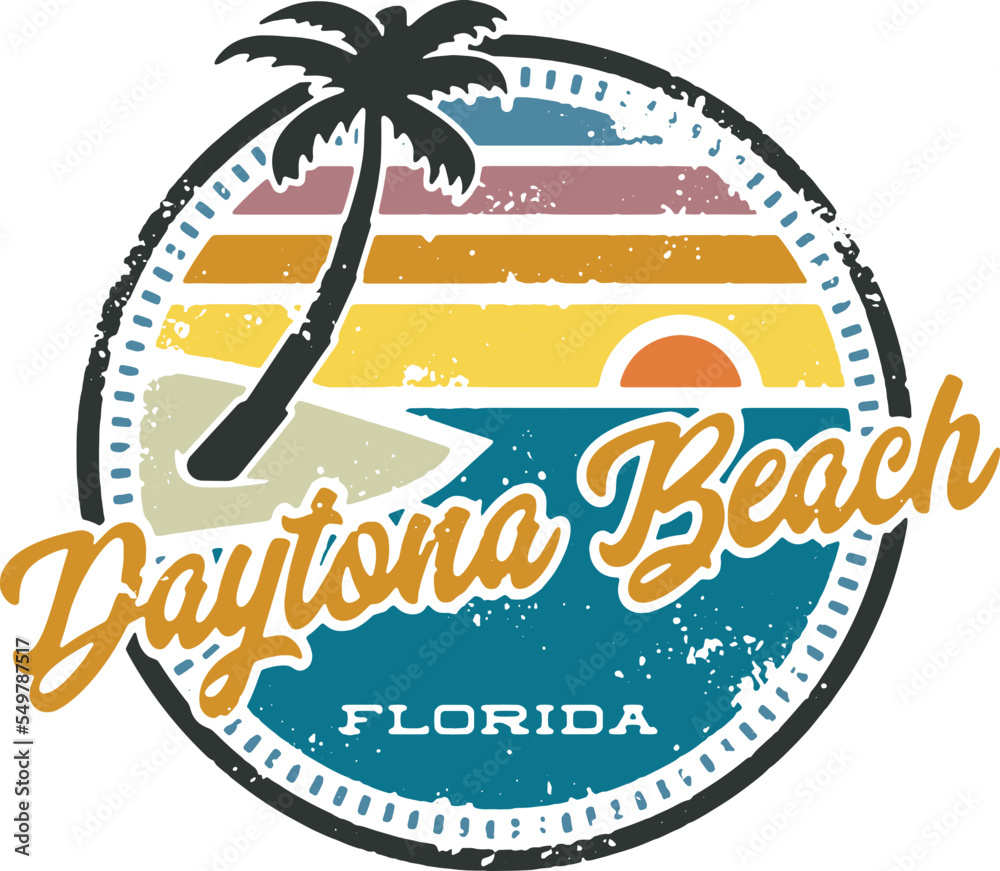 Daytona Beach Florida USA Vacation Stamp