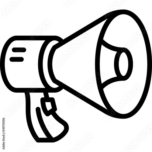 megaphone outline icon