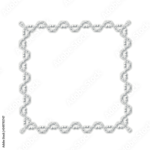 Frame, in the style of an ornament, Vector illustration eps 10, Art. 