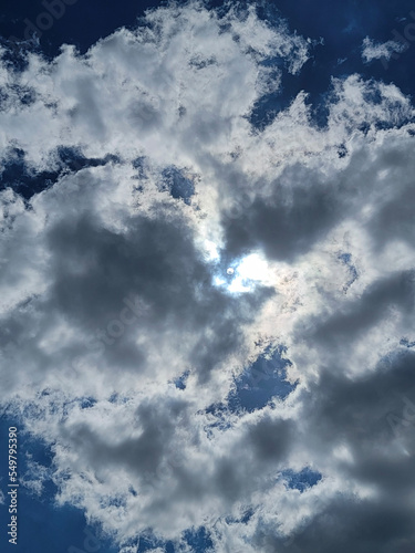 blue sky with clouds