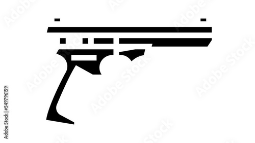 rimfire rifle glyph icon animation photo