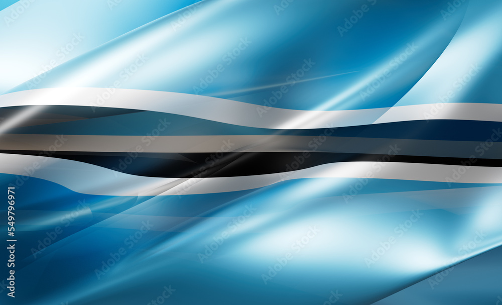 Obraz premium Botswana national flag