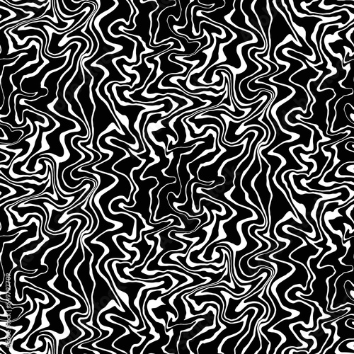 Seamless vector repeat pattern tile  black and white zebra  great for backgrounds  scrapbooking  textile