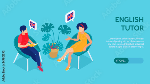 English Tutor Horizontal Banner