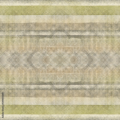 Green forest marl seamless pattern. Textured woodland weave for irregular melange background. All over cosy vintage cotton wool blend. 