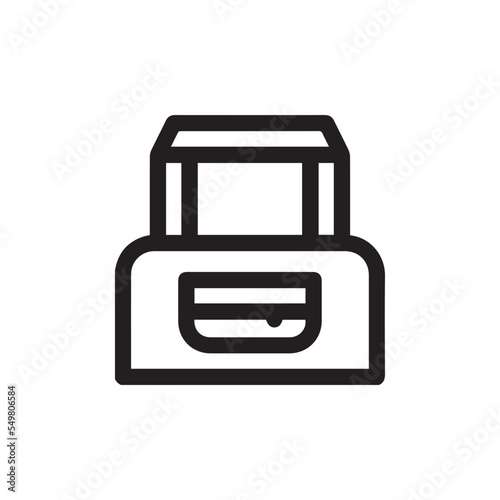 Duffle Bag icon vector sign symbol