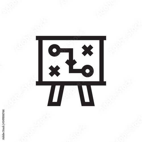 Strategy icon vector sign symbol