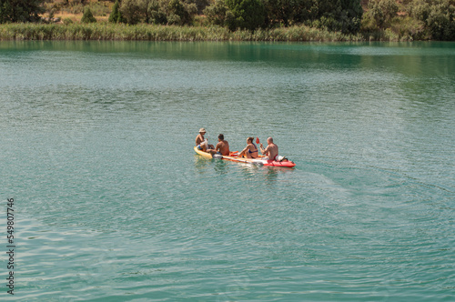 Kayaking in the Lagunas de Ruidera.