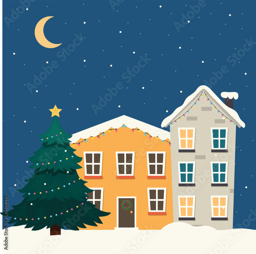 christmas night in the city