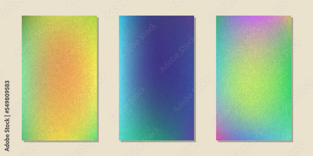 Set of gradient backgrounds. Billboard. Vector illustration